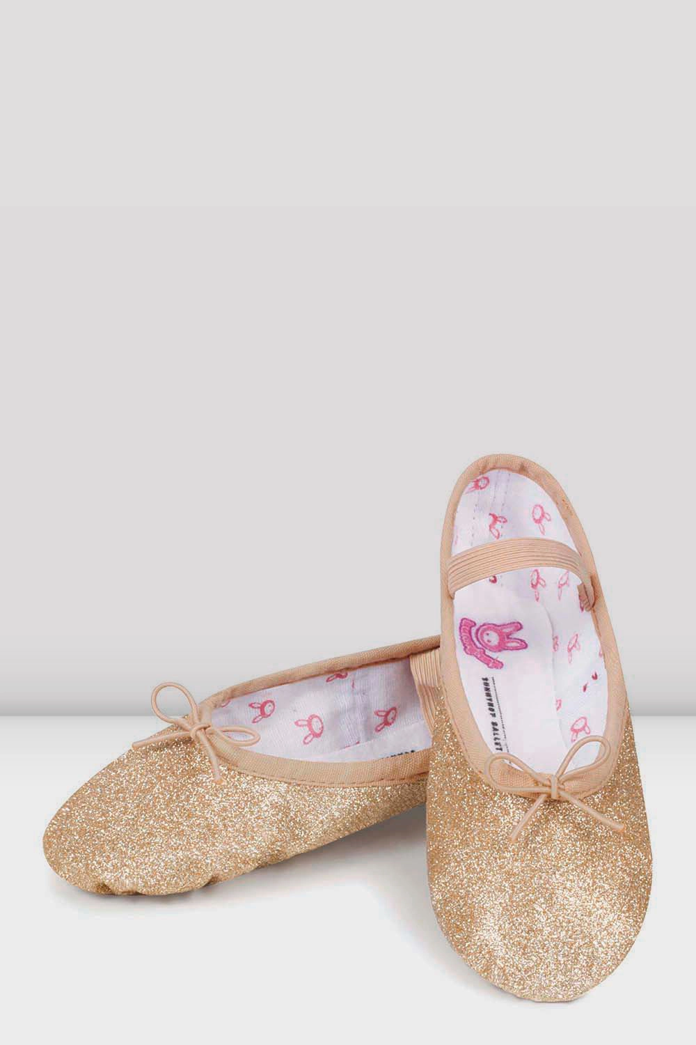 Childrens Glitterdust Ballet Shoes Velcro fastening