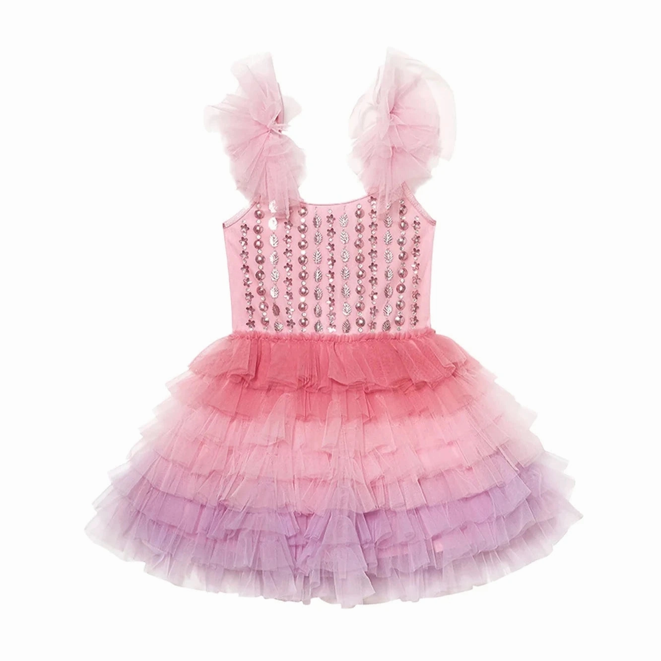 Bright colored children's clothes Little boy Tutu Du Monde Baby Girl's Bebe Brushwork Tutu Dress Candy Floss Mix