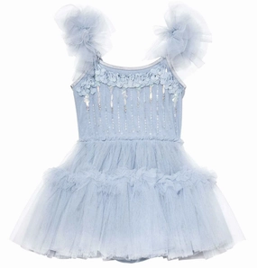 Tutu Du Monde Baby Girl's BEBE DIVINITY Tutu Dress - Blue Dusk Rugged