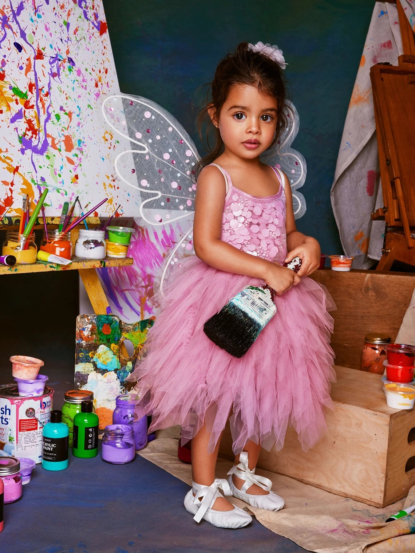 Polka - dotted Urban Tutu Du Monde Baby Girl's L'Artiste B??b?? L'Artiste Tutu Dress - Lilac Chiffon