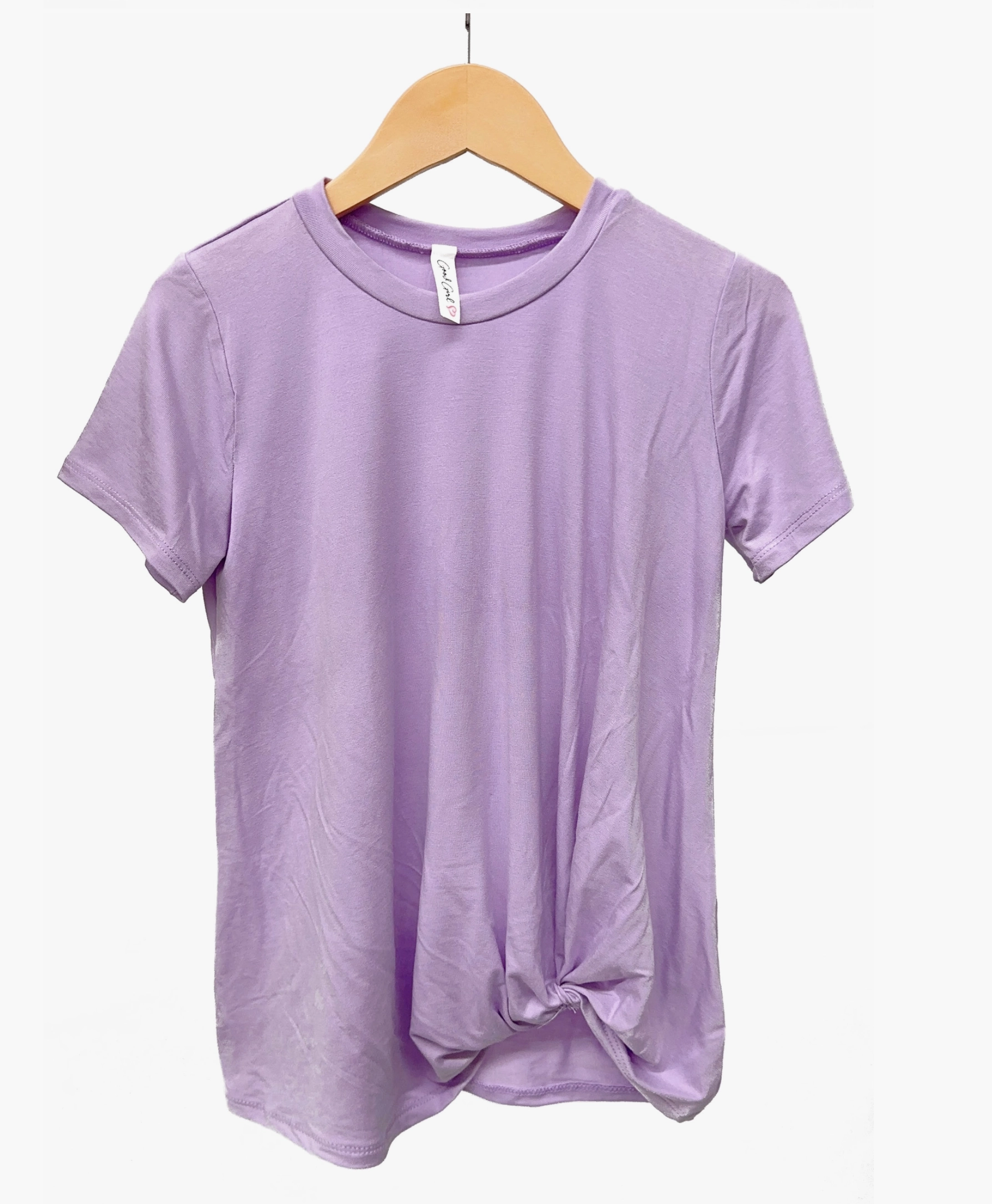 Twisted Knot Short Sleeve - Lilac Weekend wear for kids Low contrast children's clothes