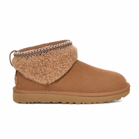 Open Steps UGG? Classic Ultra Mini Maxi Curly Boot (Women) - Chestnut