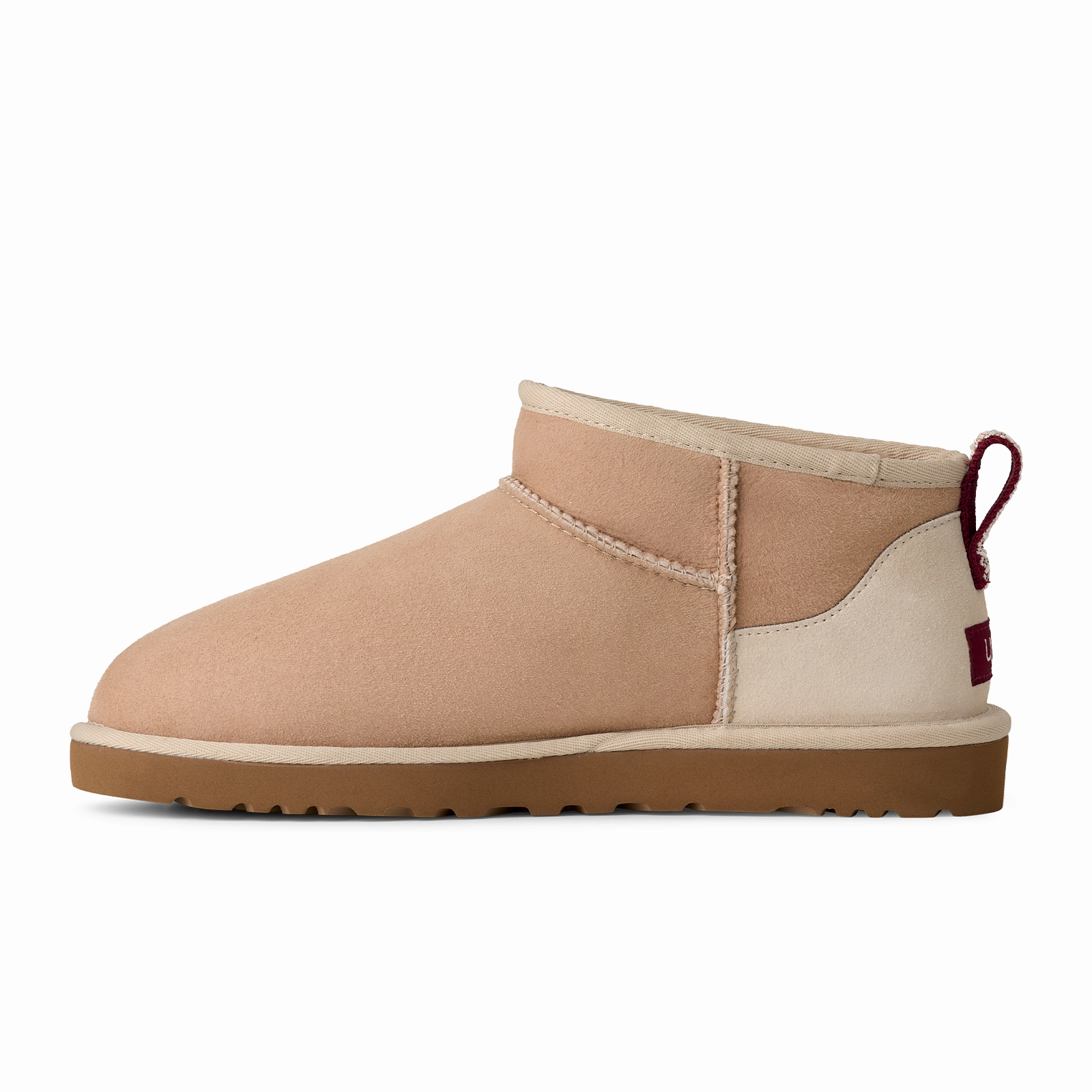 Platform Style UGG? Classic Ultra Mini (Unisex) - Driftwood/Biking Red