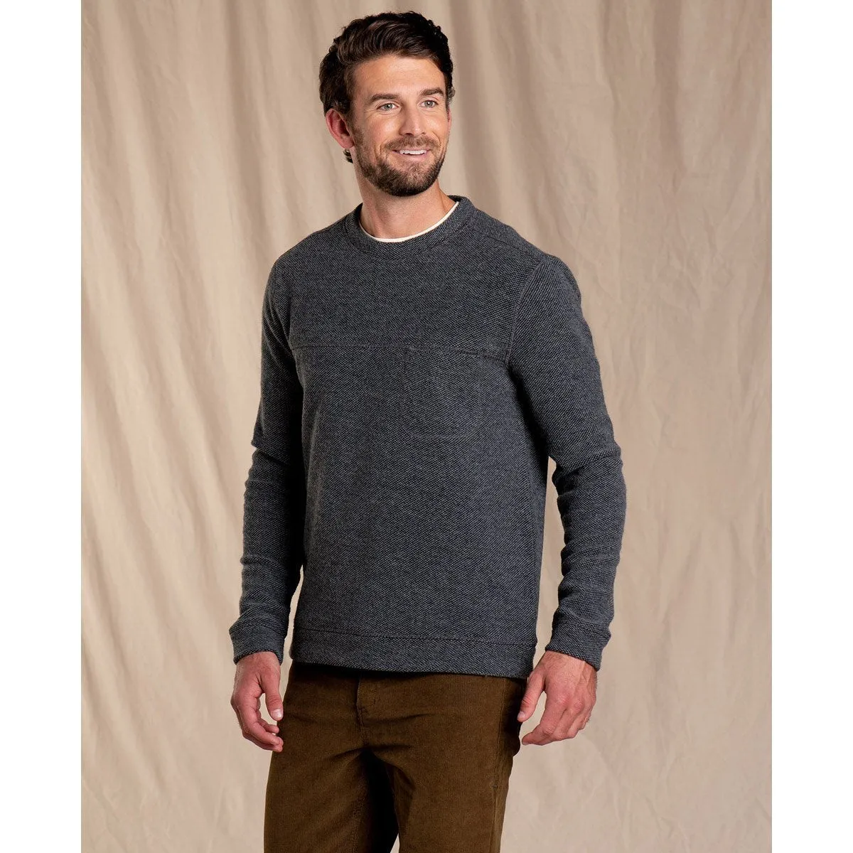 Runway Inspired Multi Functional Pockets Men's Breithorn Crew Sweater