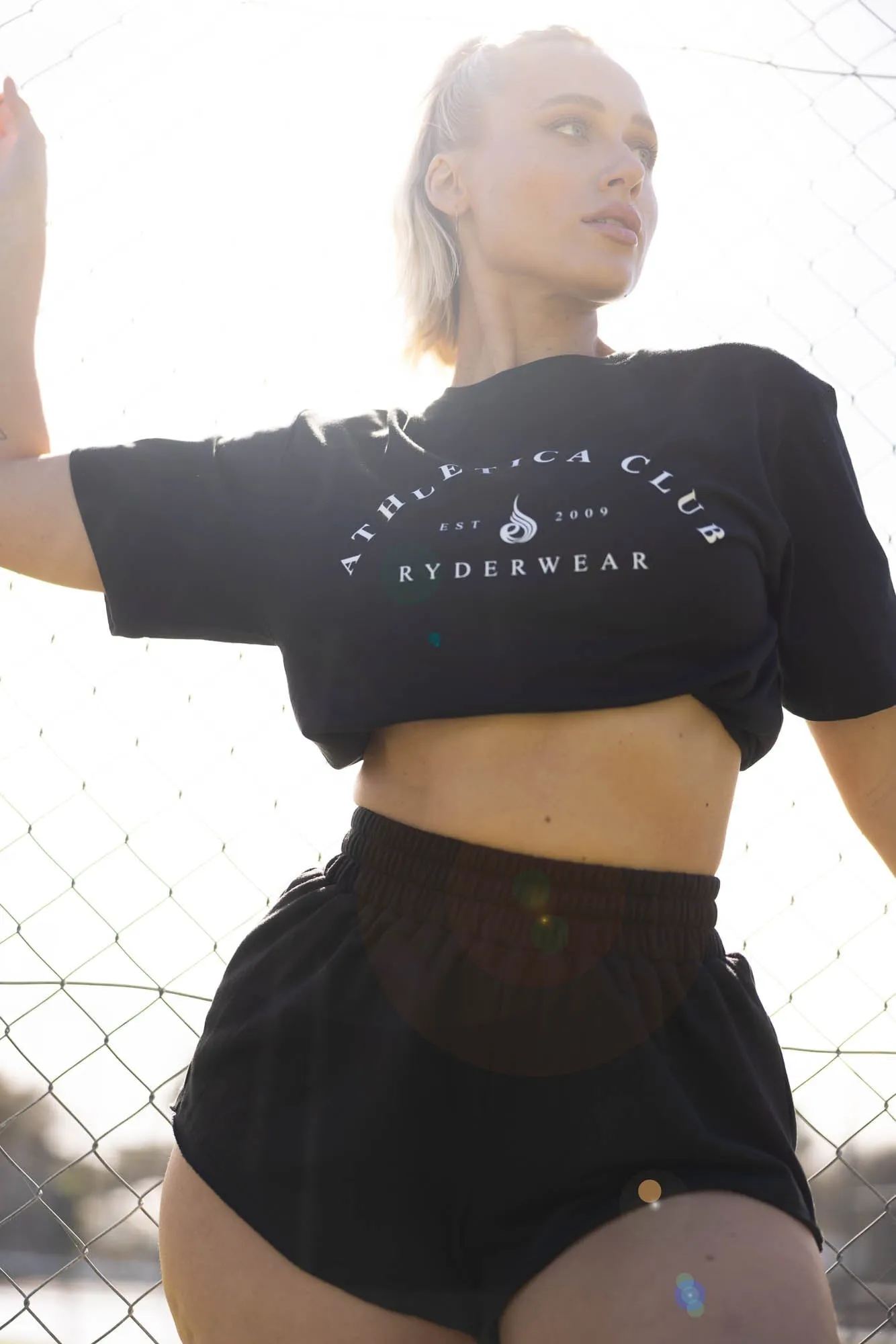 Tempo Track Short - Black Faux Leather Warm Look