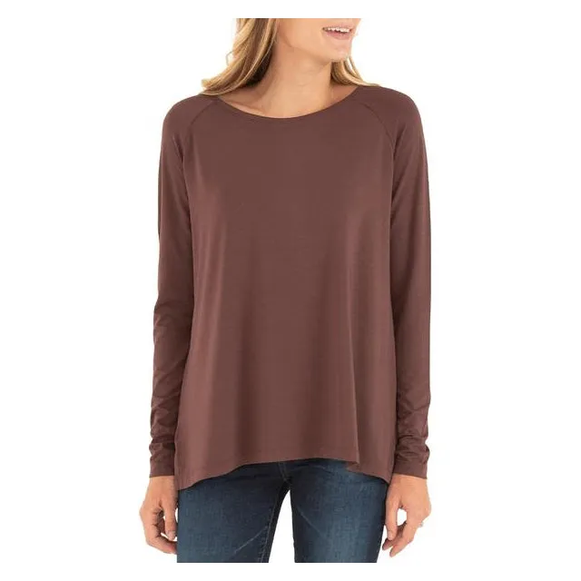 Women's Bamboo Everyday Flex Long Sleeve Buttery Soft Feel Layered Sleeve