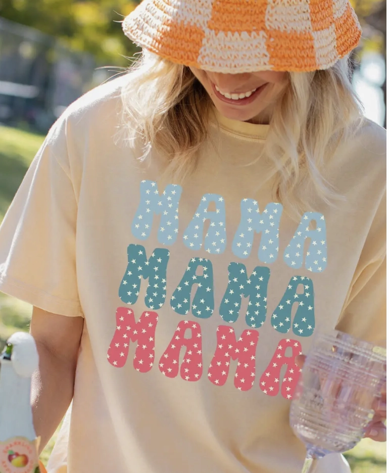 Mineral Washed Mama Vintage Graphic Tee Beaded kids' apparel