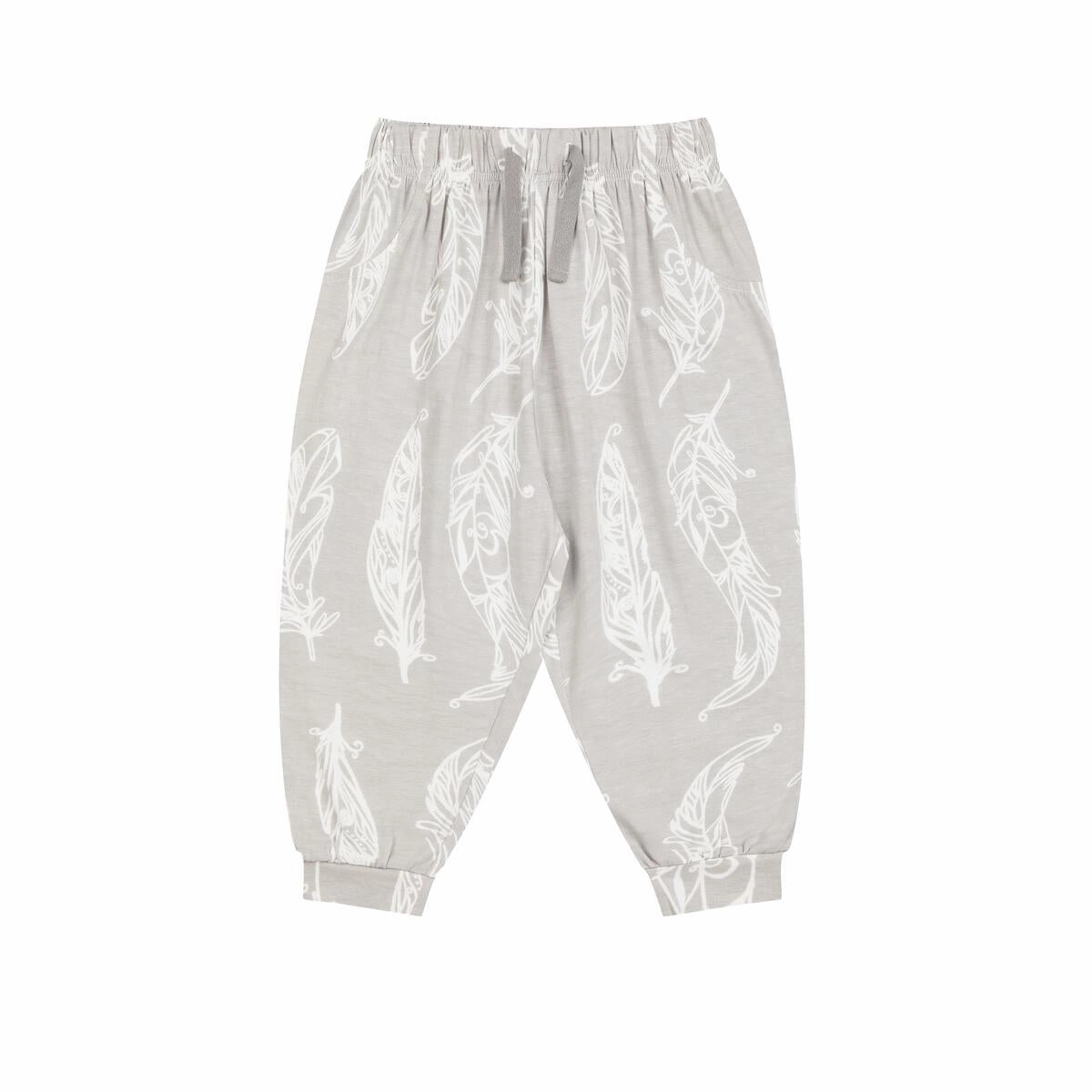 Low - cost Band outfits for kids Nest Designs Kids Harem Pants (Bamboo Jersey) - Feather Grey