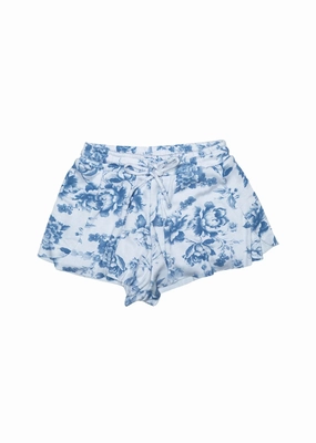 Fairy costumes for children White Printed Butterfly Short - Blue Toile