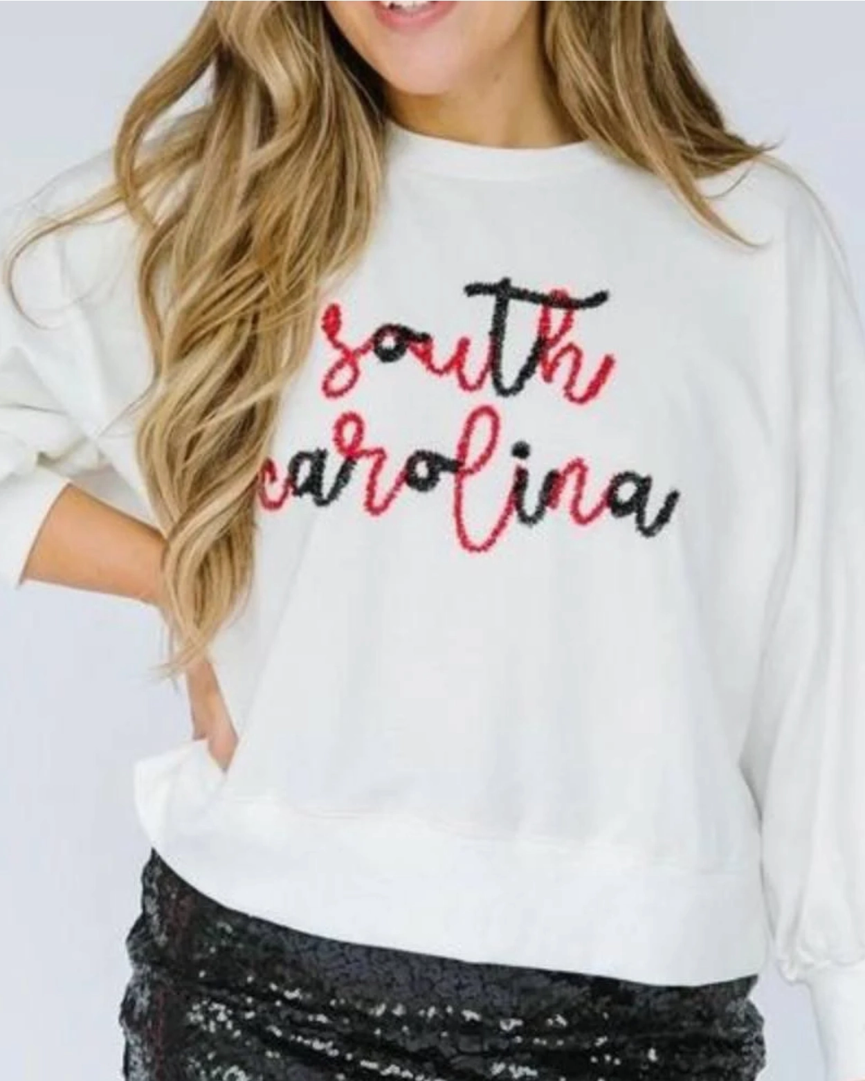 Fall Sweatshirt Mille South Carolina - White