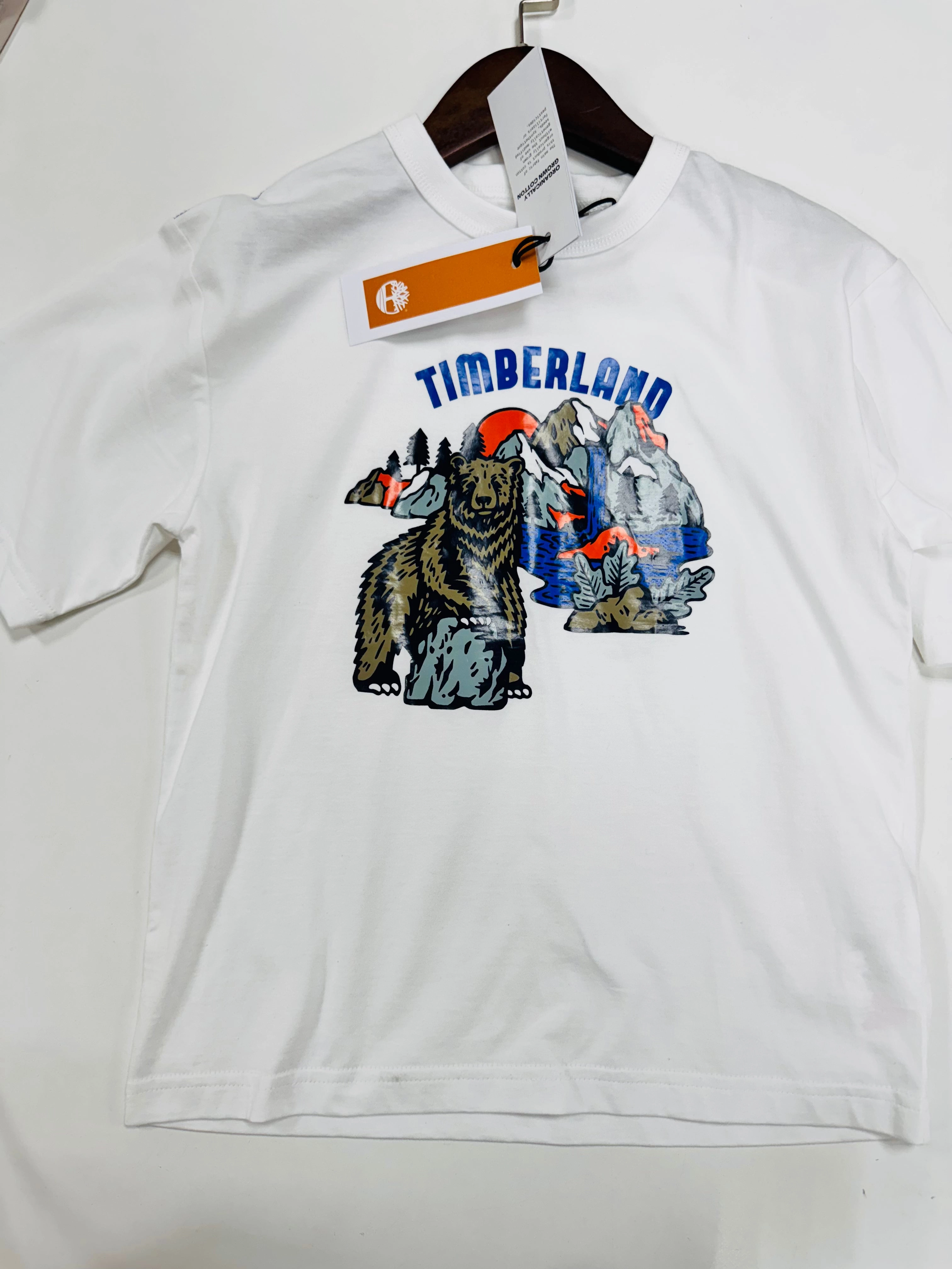 Timberland Kids Mountain Bear T-Shirt - 8Y Camouflage wear for kids