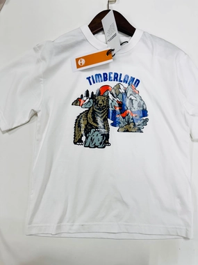 Beaded kids' apparel UV - Protected Timberland Kids Mountain Bear T-Shirt - 8Y