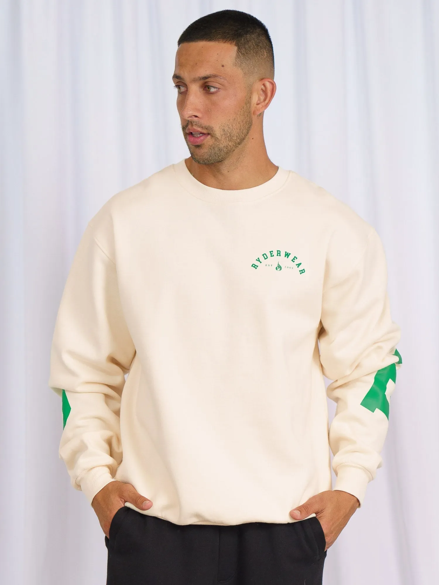 Unisex Collegiate Sweater - Vanilla Stretch performance