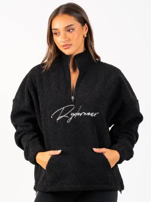 Unisex Teddy Jumper - Black Job Rugged Layering
