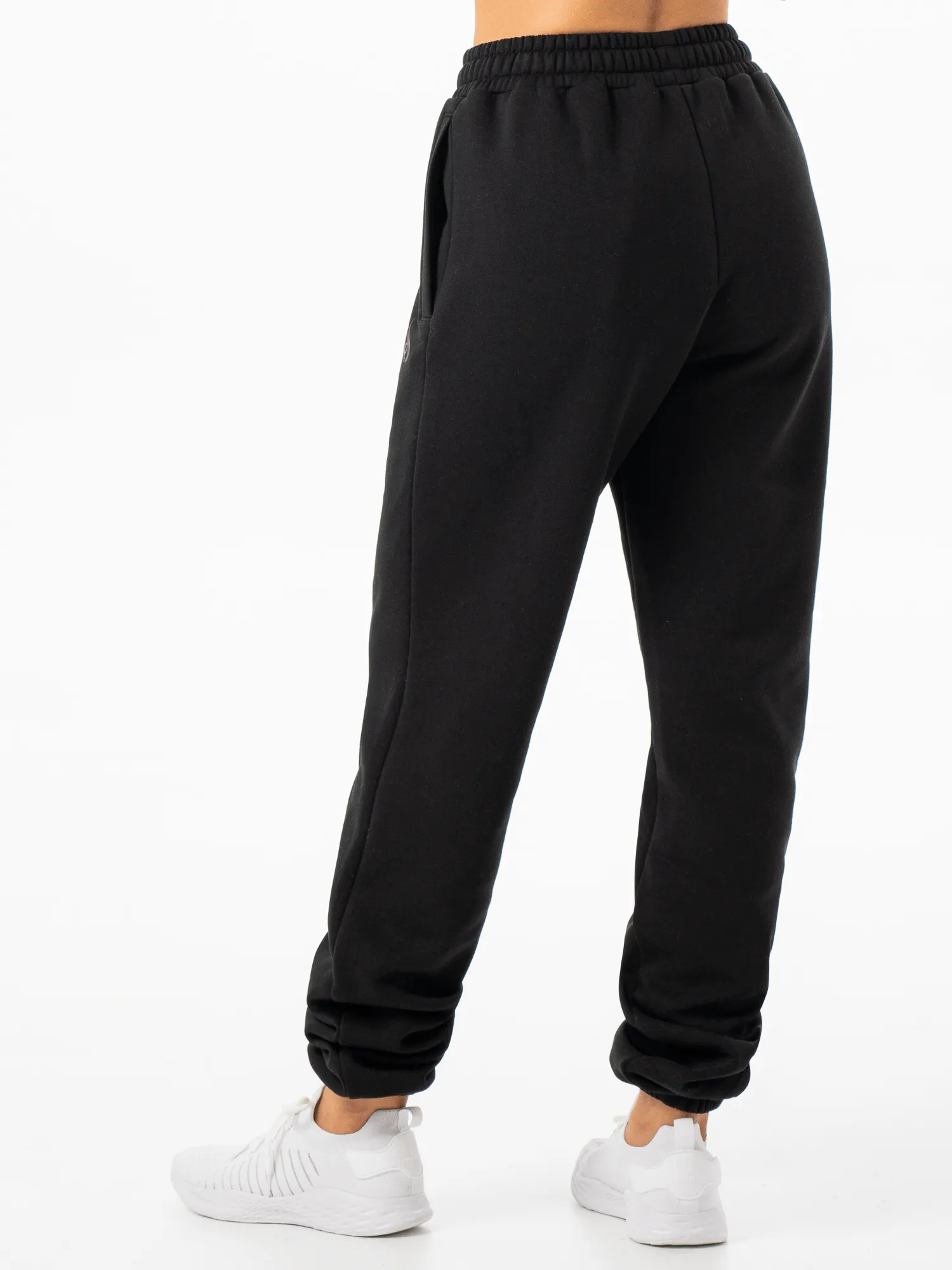 Unisex Track Pants - Black Cozy Lining Active Fashion
