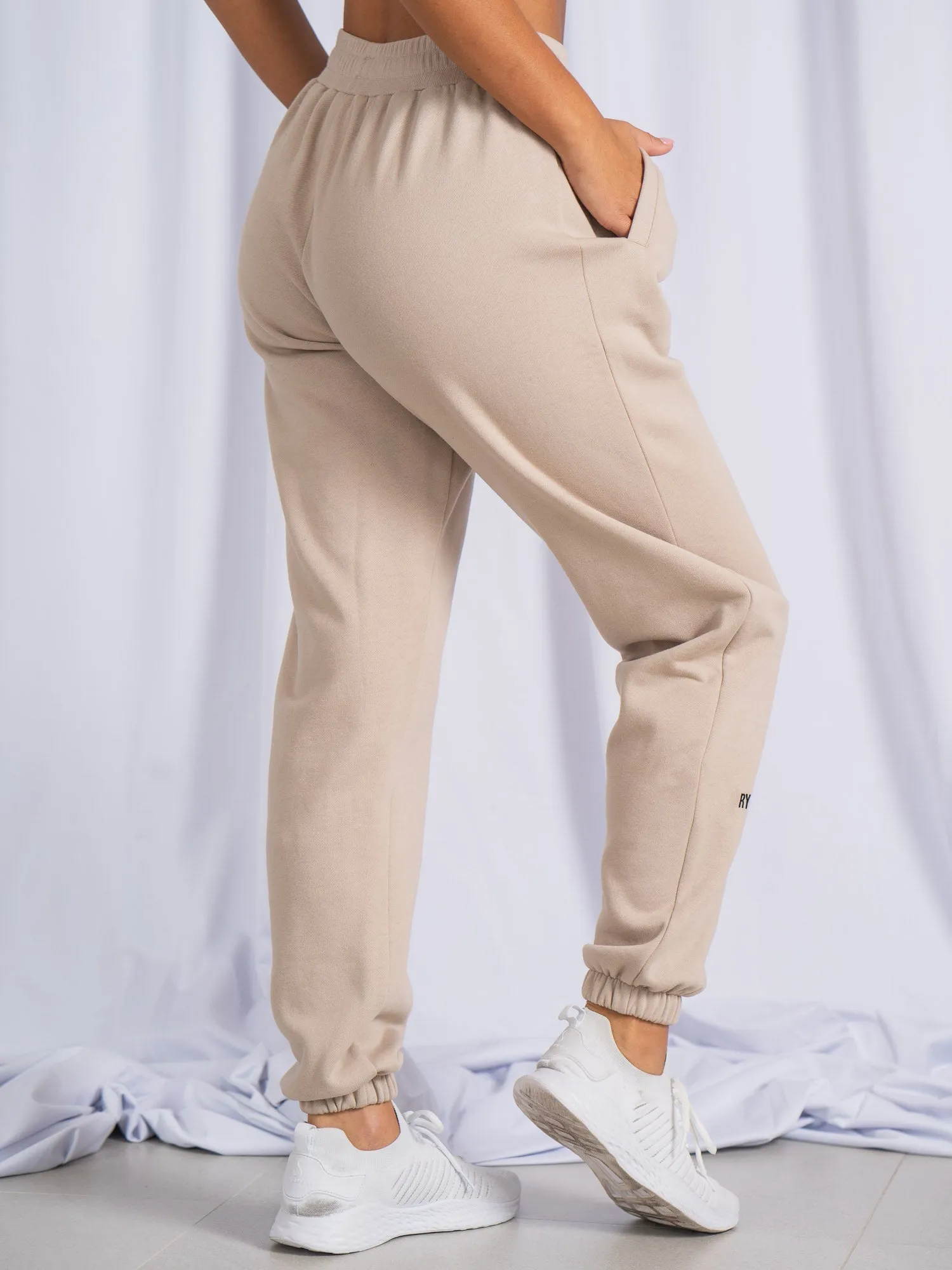 Unisex Track Pants - Sand Versatile Wearable Eco Friendly Dyeing