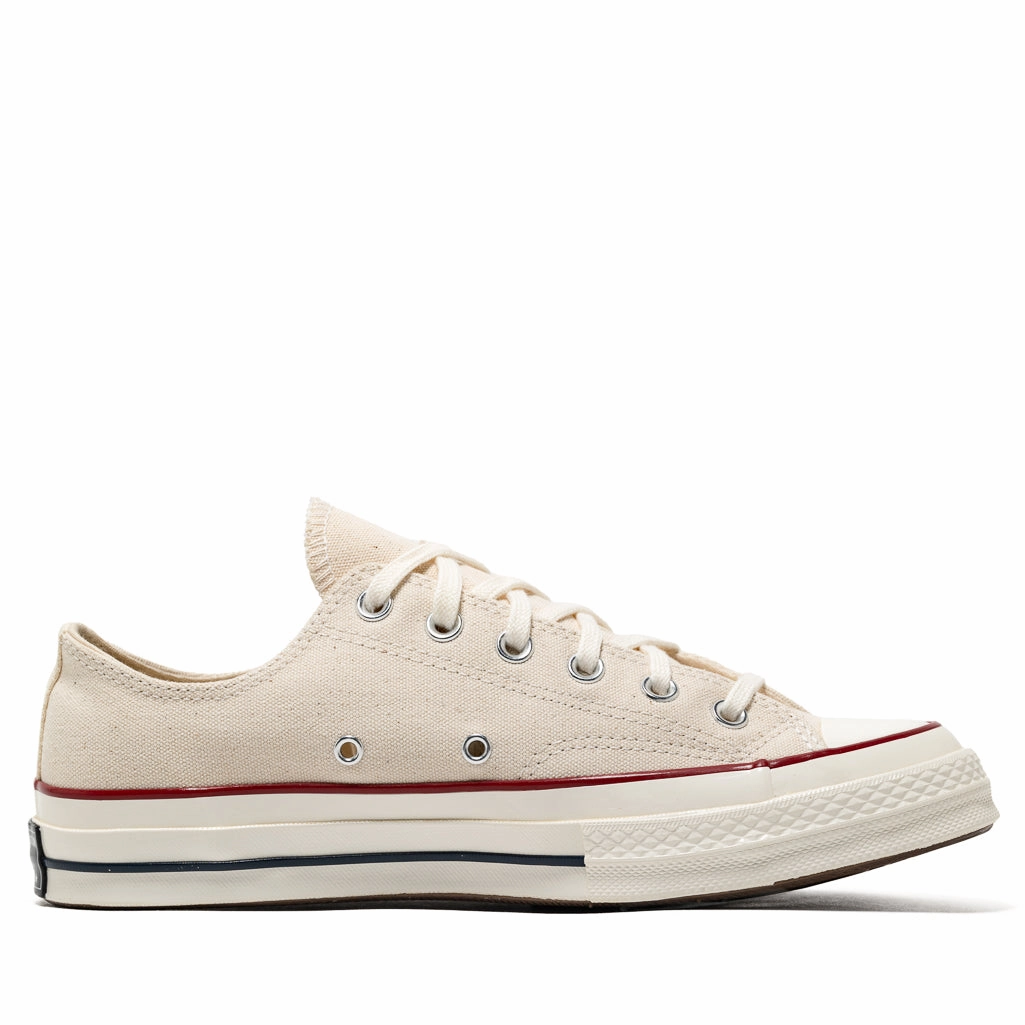Comfy Flow Comfortable Converse Chuck 70 Low - Canvas Parchment/Garnet