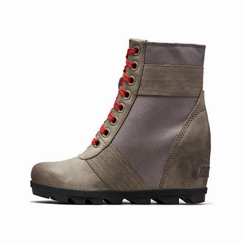 Fashionable Comfort Shoes Guard Steps Sorel Lexie Wedge Ankle Boot (Women) - Quarry Leather