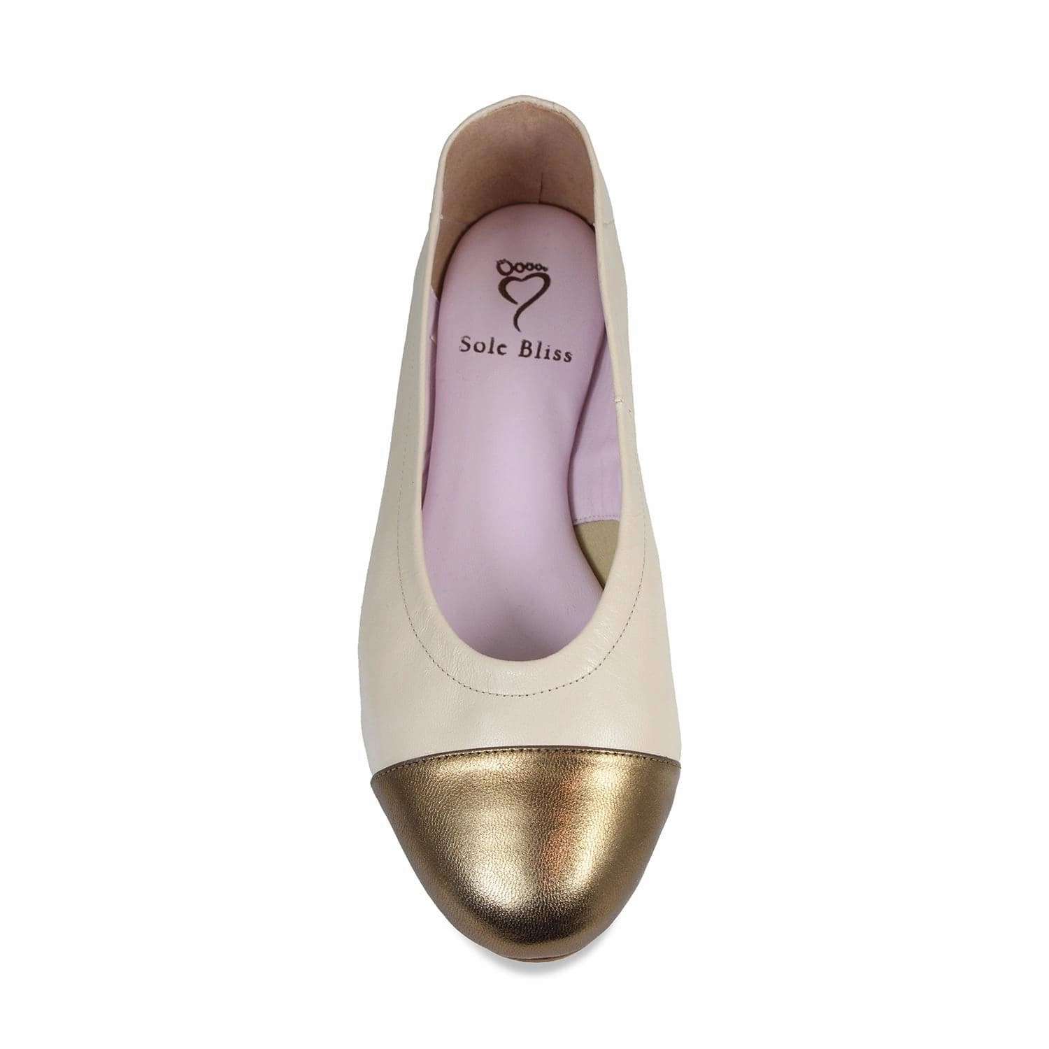 City Glow Luna: Cream Leather & Bronze