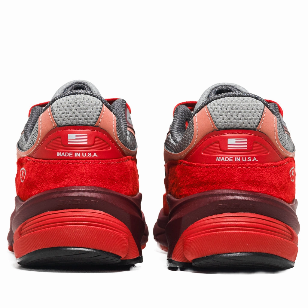 Free Path New Balance Made In USA 990v6 - Molten Lava/Monarch Burgundy