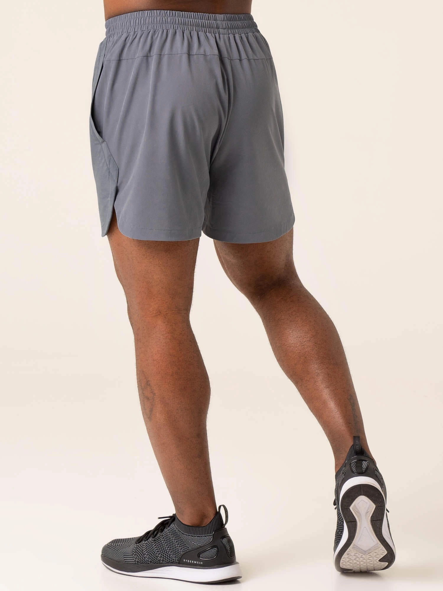 Dynamic Gym Short - Petrol Breezy Waist Flexible Cut