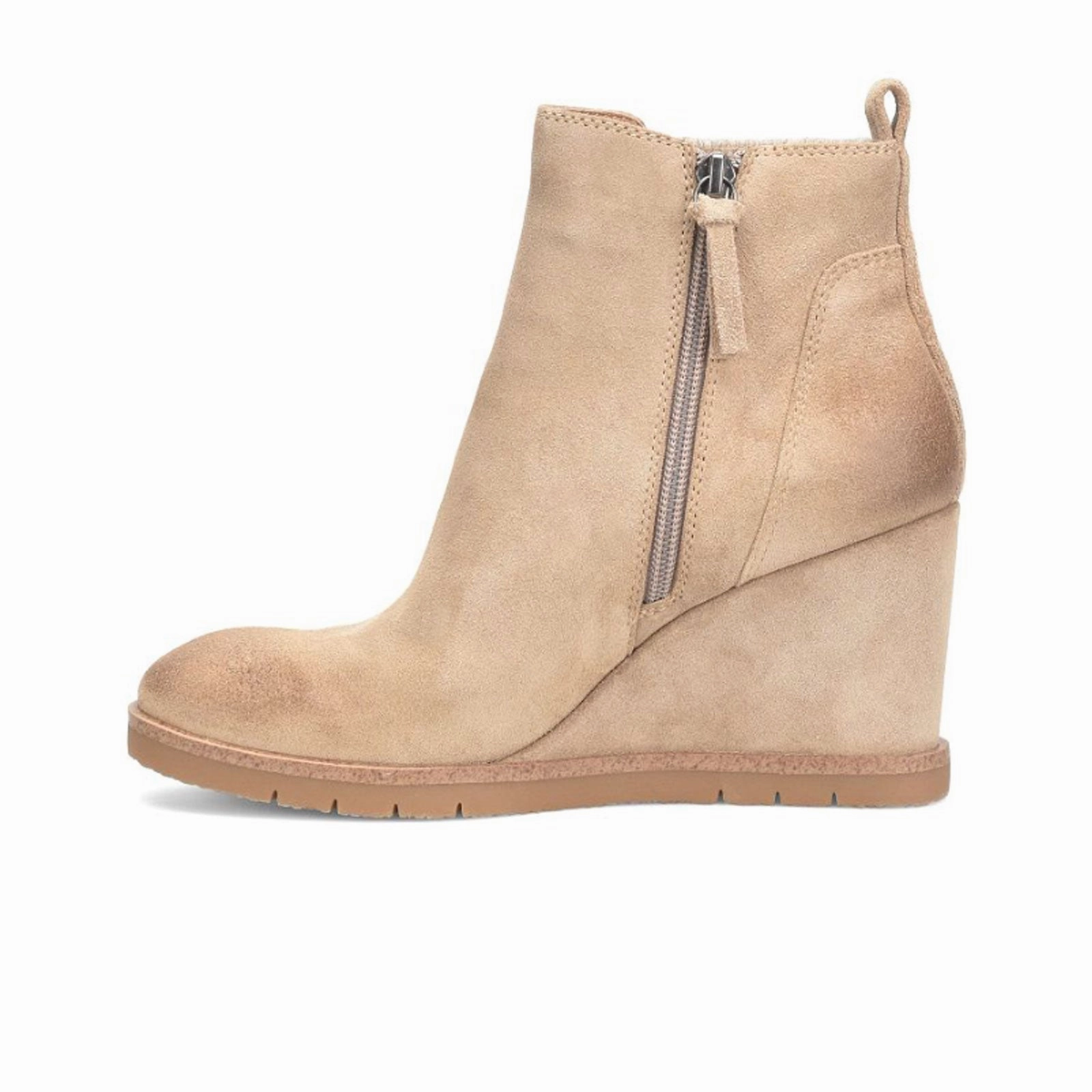 Spring Light College Trend Sofft Monica Chelsea Wedge Boot (Women) - Barley Suede