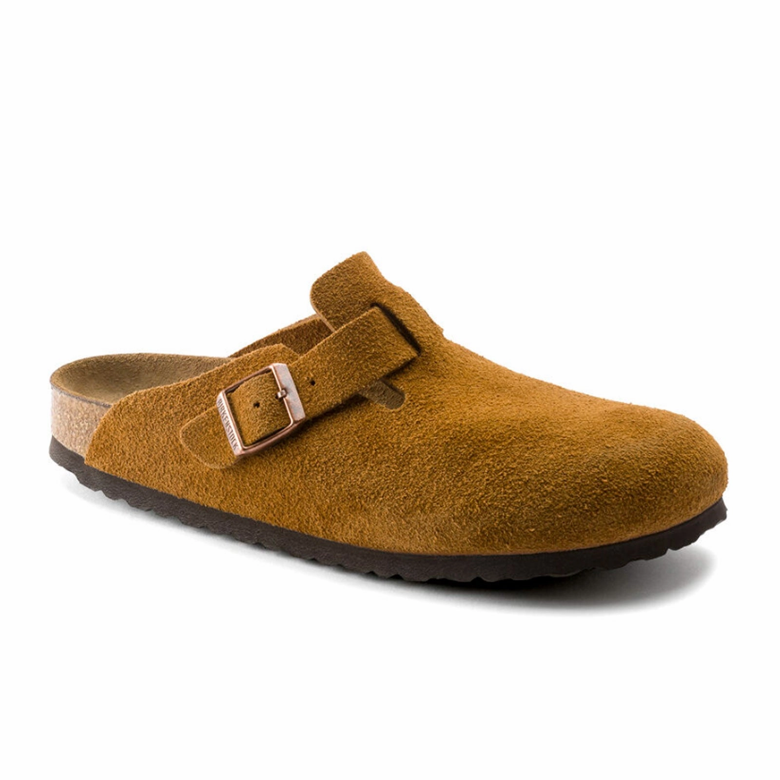 Birkenstock Boston Soft Footbed Clog (Men) - Mink Suede Casual Everyday Footwear Everyday Comfort
