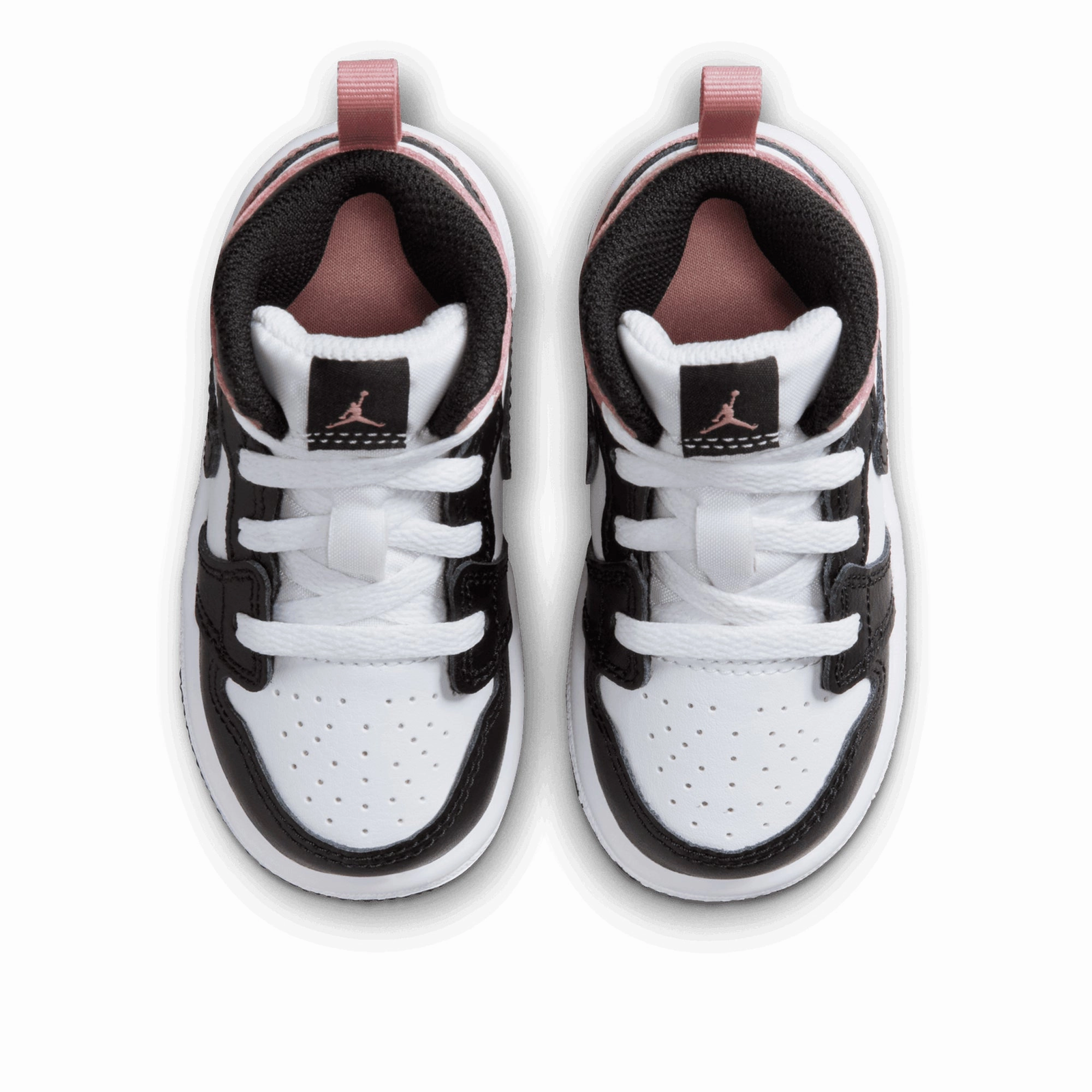 Autumn Fashion Jordan 1 Mid (TD) - White/Rust Pink