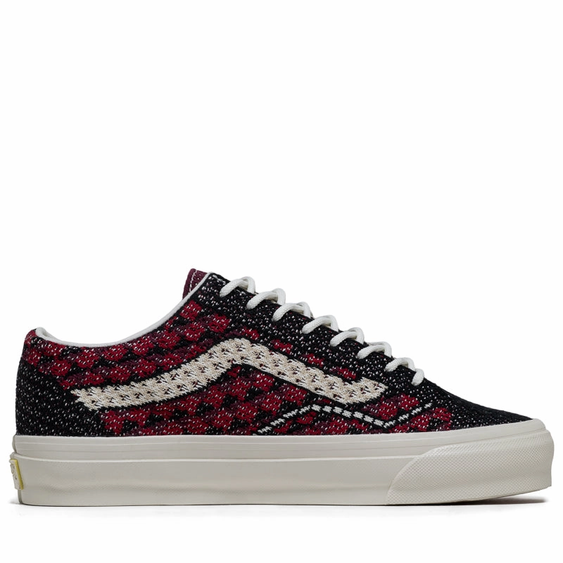 Flexible Motion Vans LX Old Skool 36 EK - Geo Check Bordeaux Red