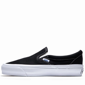 Vans Slip On Reissue 98 - Black/White Safe Grip Full-Grain Leather