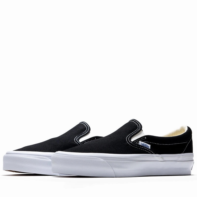 Vans Slip On Reissue 98 - Black/White Casual Slip-on Design Shock   Absorbing