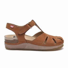Comfort Padding On Foot Detroit Backstrap Sandal (Women) - Taba
