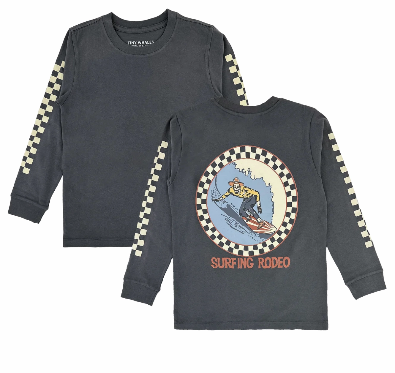 Retro Distinctive Long Sleeve Surfing Rodeo Tee
