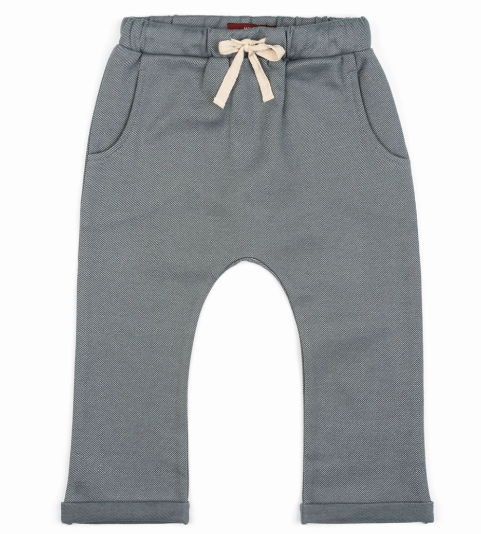 Patterned kids' wear Wool Milkbarn 22001 Jogger Pants in Denim