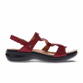 Relaxation Fit Smart Build Revere Emerald Backstrap Sandal (Women) - Cherry Lizard