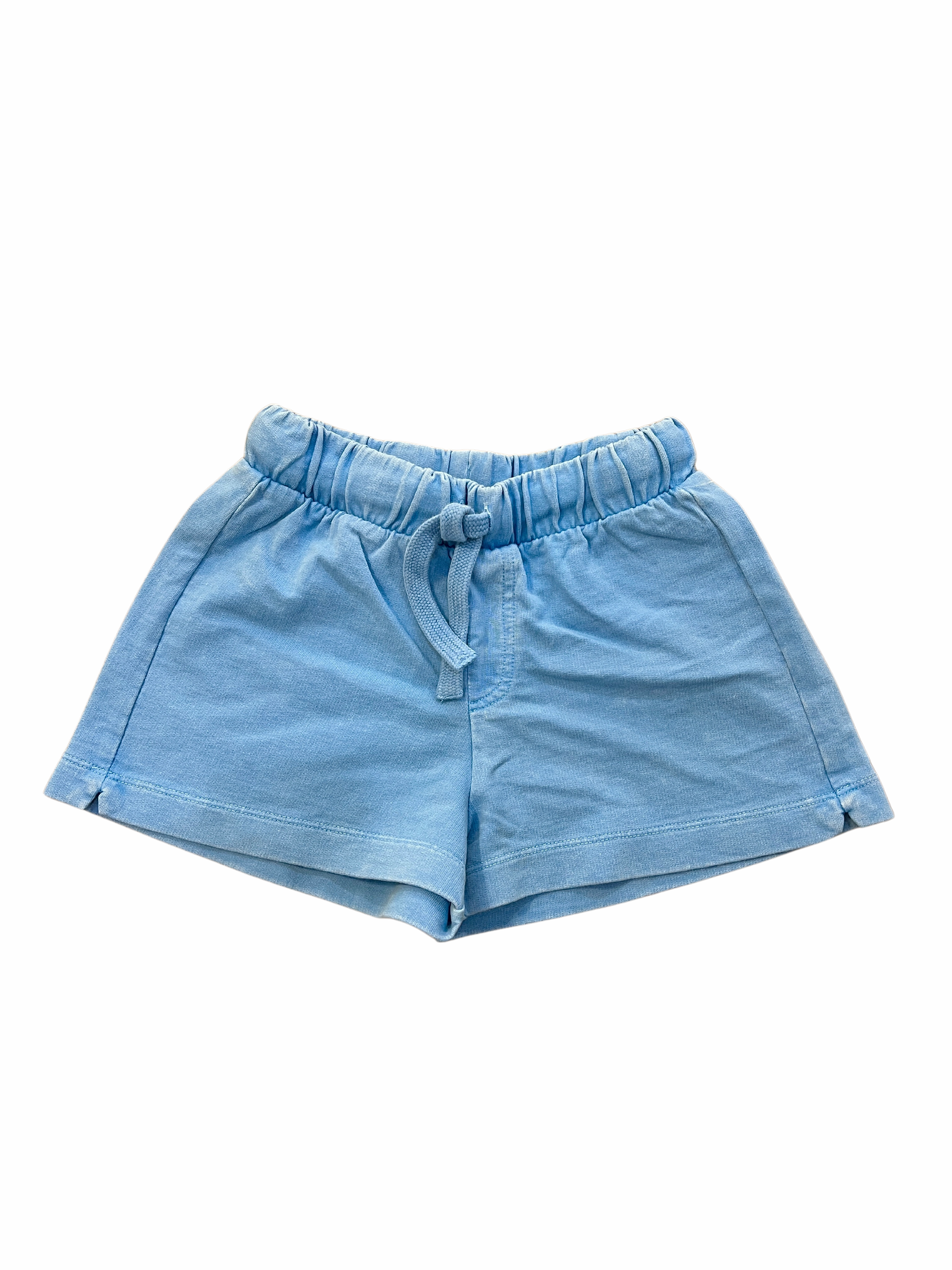 Washed tween short - Light Blue Jungle themed clothes for kids