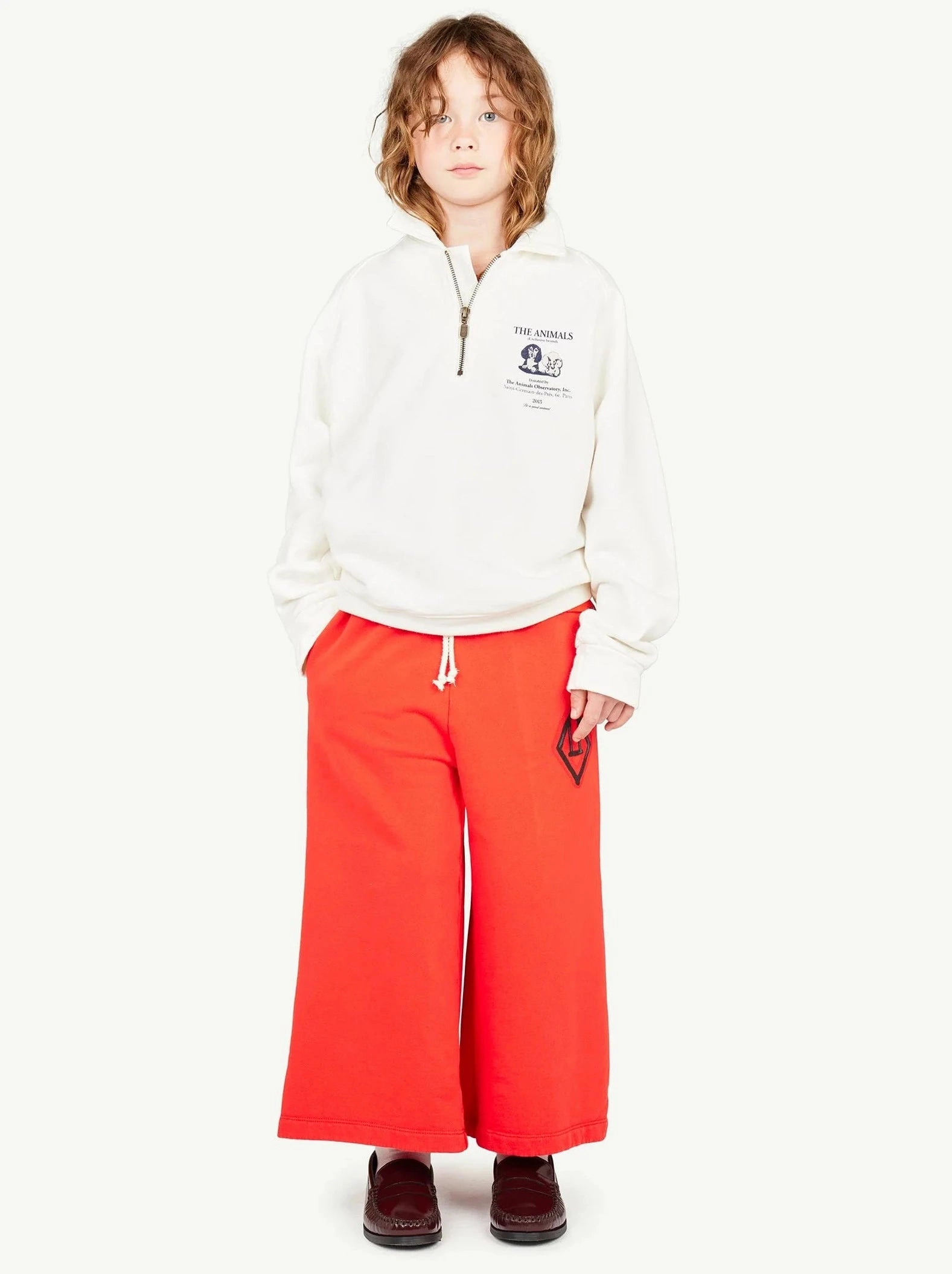 THE ANIMALS OBSERVATORY Kids White Seahorse Sweatshirt Relaxed - Fit