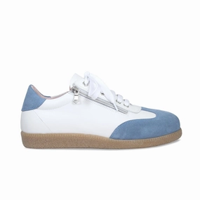 Pixie: White Leather & Denim Suede Active Walk Core training