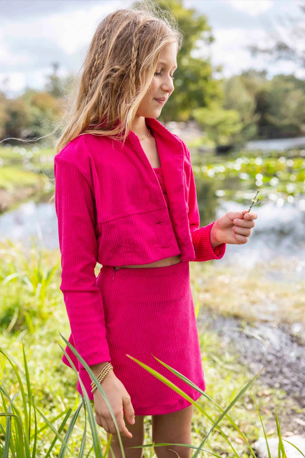 Cara Cord Skirt | Crushed Berry Chiffon