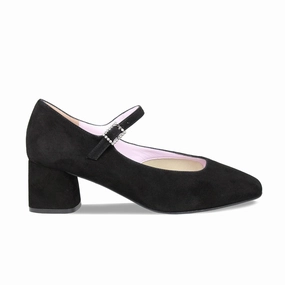 Chunky Heel Vida: Black Suede