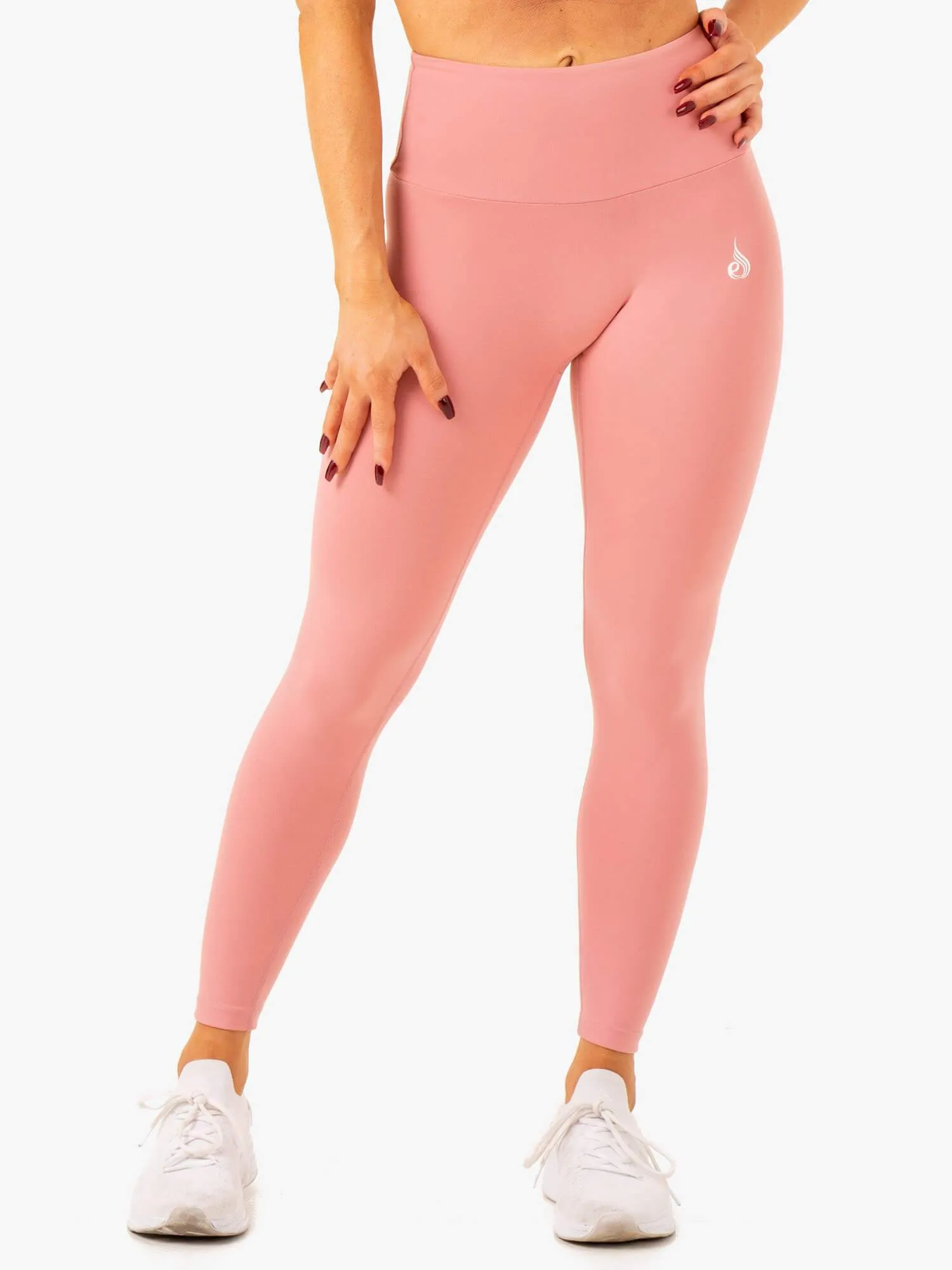Anytime Wear Beach Walk For Adults Vital High Waisted Scrunch Leggings - Blush Pink