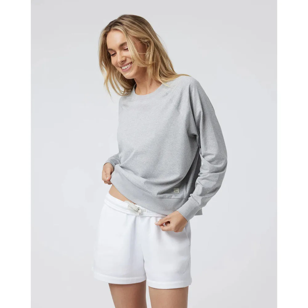 W LS Halo Crew Layered Panel Design Recycled Polyester Blend