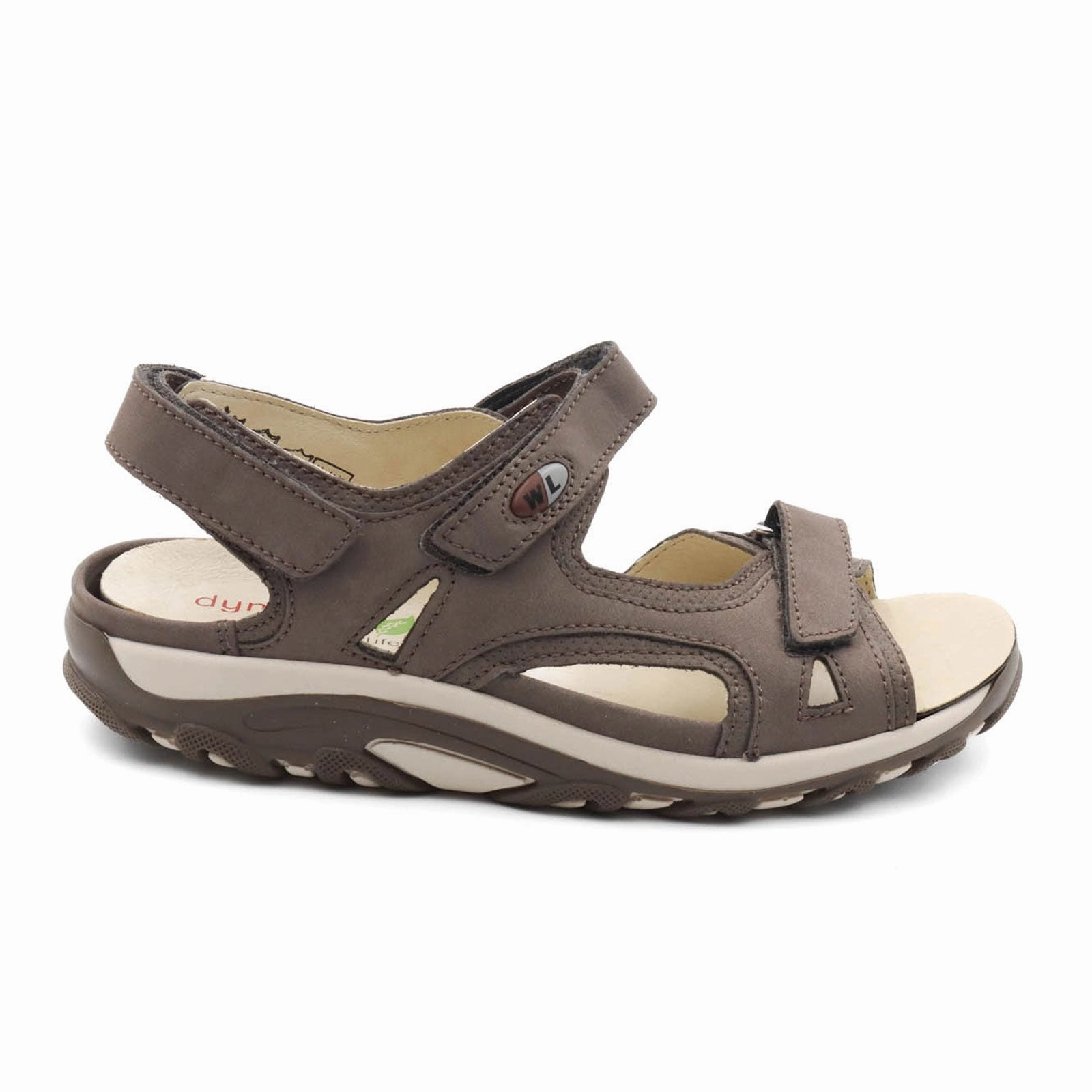 GelCushion Comfortable Adaptability Waldlaufer Hanni 448002 Backstrap Sandal (Women) - Grey