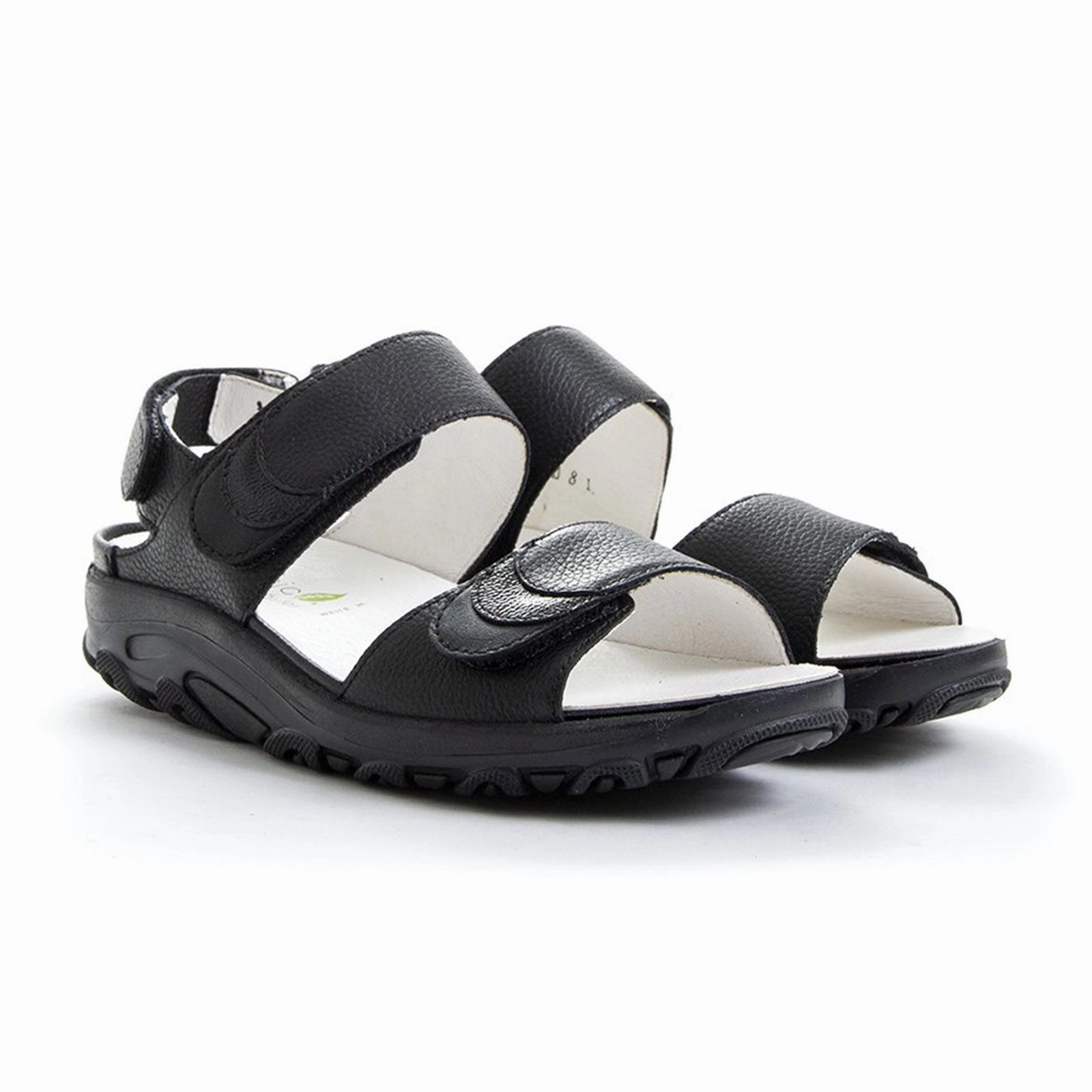 Waterproof Slides Waldlaufer Willow 448012 Backstrap Sandal (Women) - Black