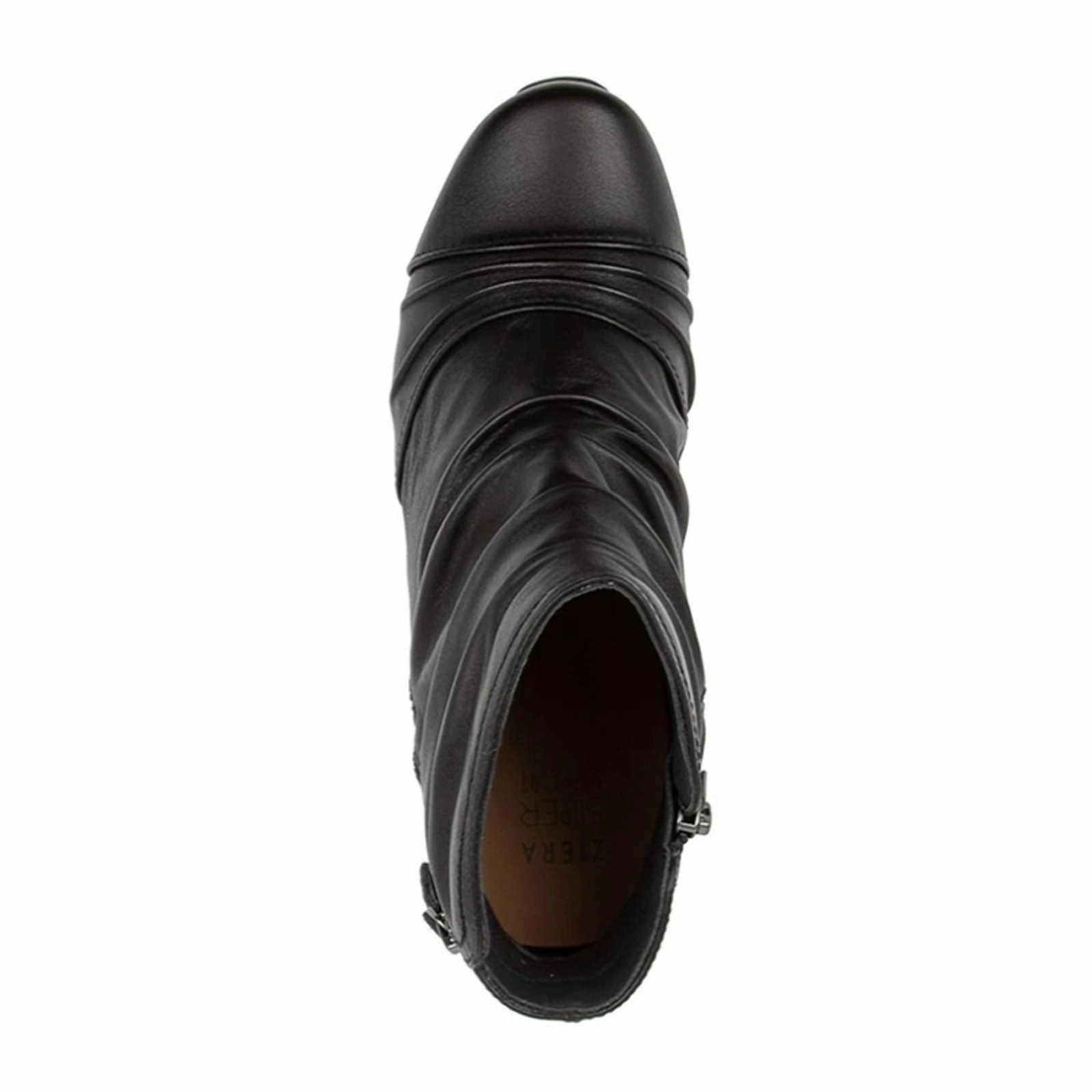 Ziera Camryn Wide Ankle Boot (Women) - Black Leather Soft Lane Suede Loafers