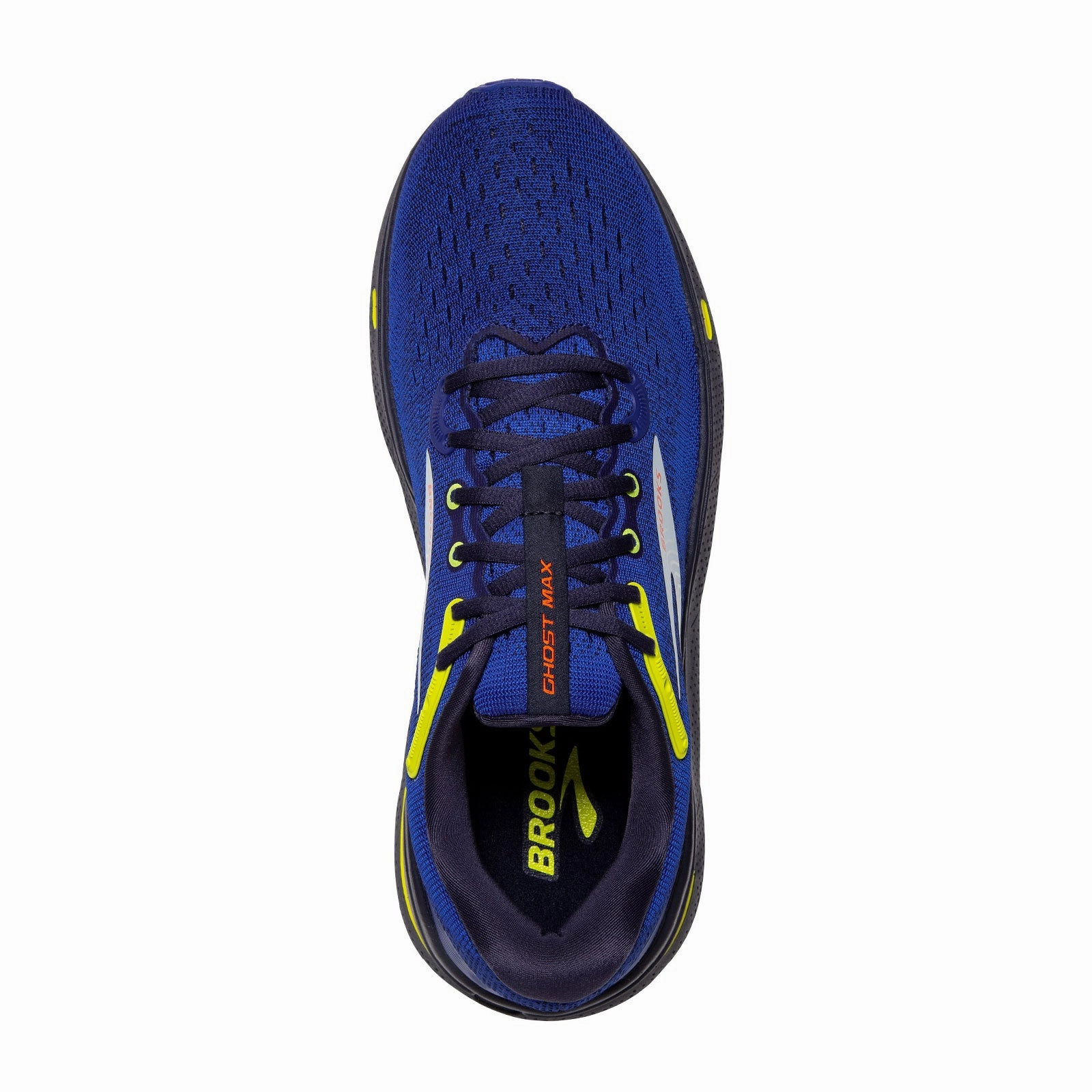 Brooks Ghost Max Running Shoe (Men) - Surf The Web/Peacoat/Sulphur Everyday Comfort Leather