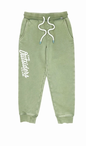 Plaid Outsiders Fleece Joggers - Sage