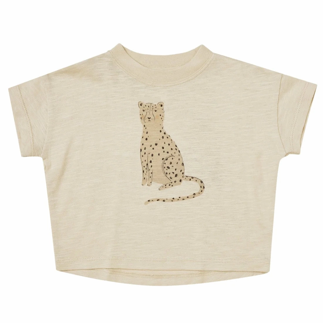 Rylee   Cru Kids Unisex BOXY TEE - LEOPARD Children's fashion Lounge - Wear