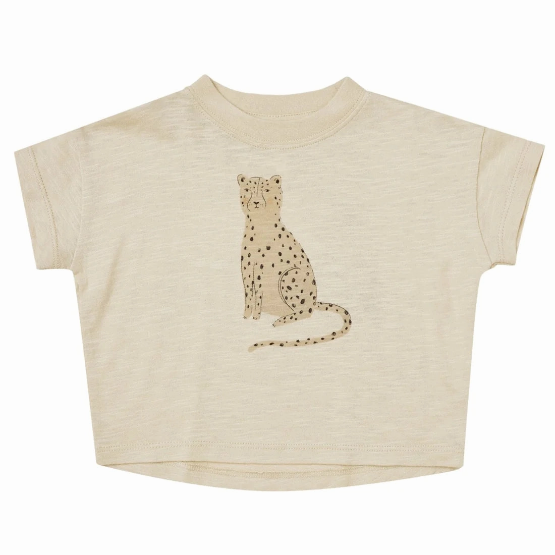 Rylee   Cru Kids Unisex BOXY TEE - LEOPARD Convenient Comfortable