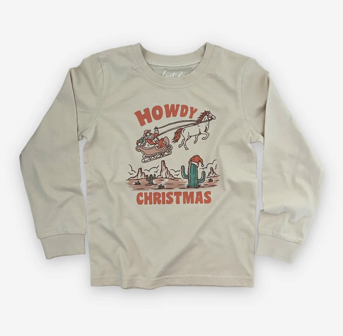 Running clothes for children Wizard outfits for children Classic L/S Howdy Santa Tee